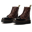 Dr. Martens Jadon Smooth Leather Platform Boots З ХУТРОМ