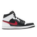 Jordan 1 Mid Black Chile Red White 554724-075