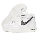 Nike Air Force 1 High White Black Winter С МЕХОМ