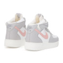 Nike Air Force 1 High Grey Pink Winter С МЕХОМ