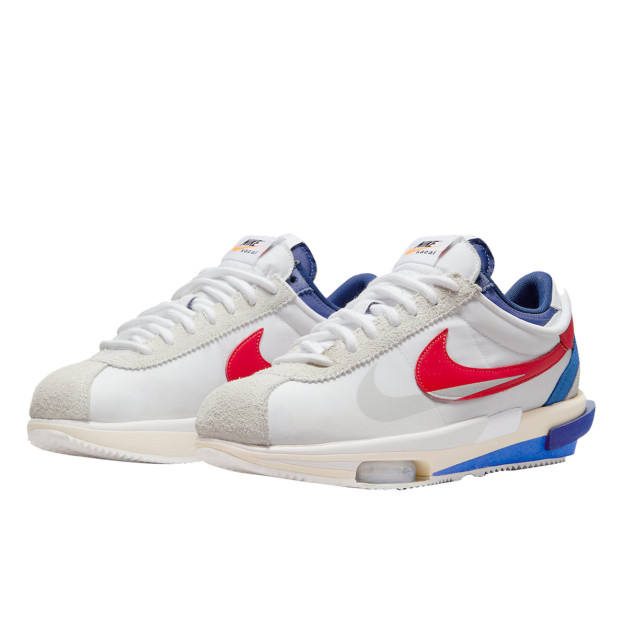 Nike Zoom Cortez SP sacai White University Red Blue DQ0581-100