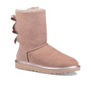 UGG Classic Short Bailey Bow II Metall Pink