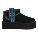 UGG Ultra Mini Classic Braid Platform Boot Black