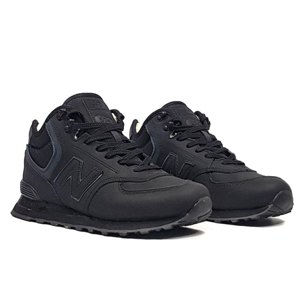 New Balance 574 Black Winter С МЕХОМ