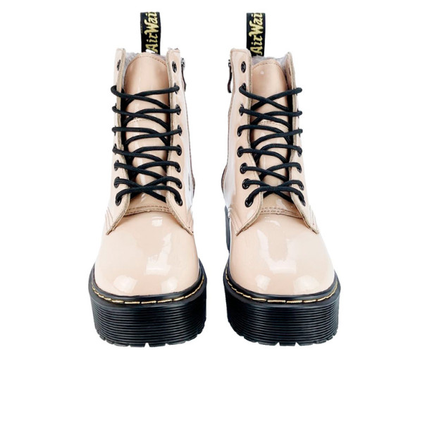 Dr. Martens Jadon Leather Polished Boots Beige С МЕХОМ