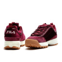 Fila Disruptor Low Velvet Burgundy