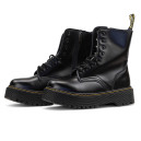 Dr. Martens Jadon Smooth Leather Boots Zip Black