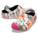 Crocs Classic Lined Tie-Dye Clog Black Multi