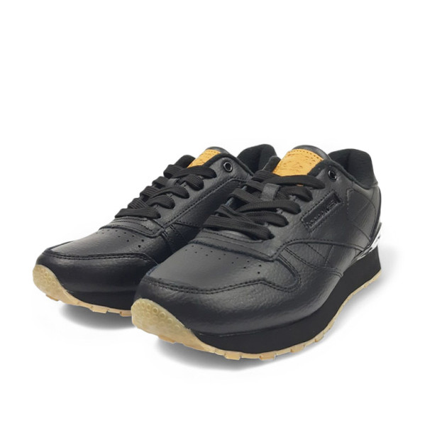 Reebok Classic Leather Black Gym З ФЛІСОМ
