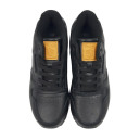 Reebok Classic Leather Black Grey С ФЛИСОМ