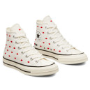 Кеды Converse High Chuck 70 Embroidered Lips High Love Me Vintage White A01601C