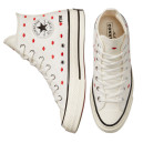Кеды Converse High Chuck 70 Embroidered Lips High Love Me Vintage White A01601C