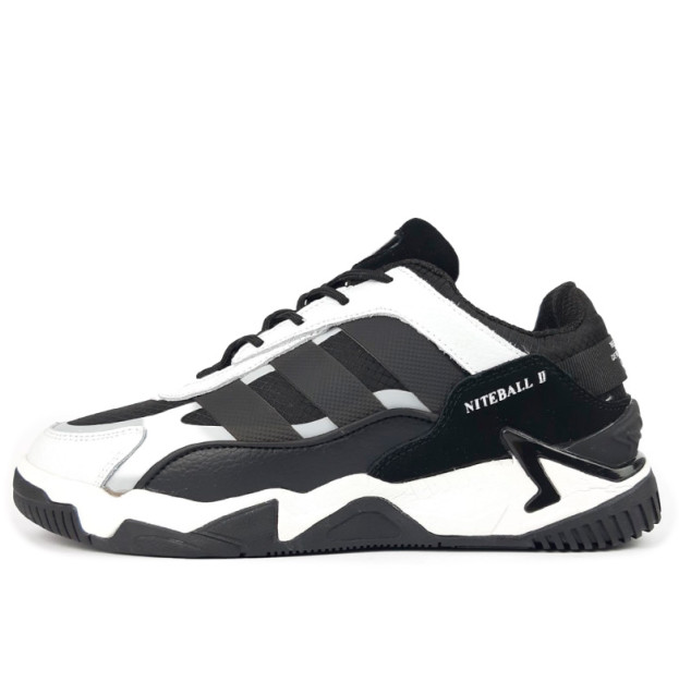 Adidas Niteball 2.0 Black White Winter С МЕХОМ