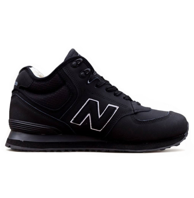 New Balance 574 Black Winter С МЕХОМ