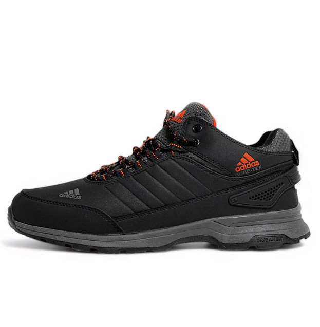 Adidas Black Grey Red Gore-Tex Winter С МЕХОМ