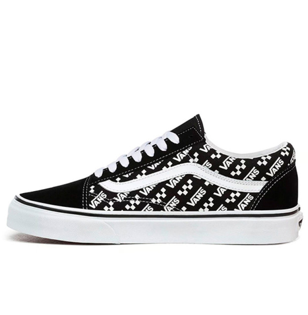 Vans Old Skool Logo Vans Black White