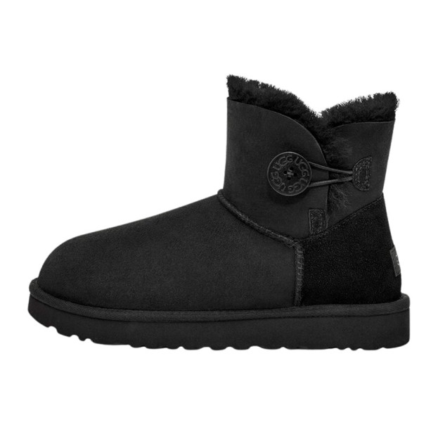 UGG Classic Mini Bailey Button Black