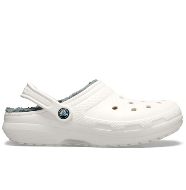 Crocs Classic Lined Clog White Grey