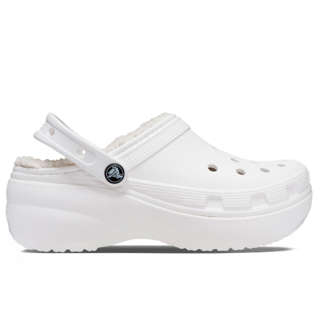 Crocs Classic Platform Lined Clog White