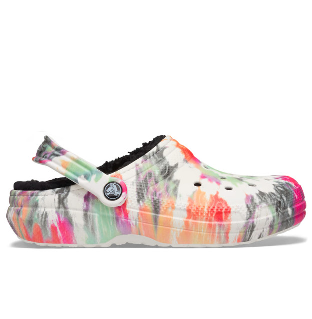 Crocs Classic Lined Tie-Dye Clog Black Multi