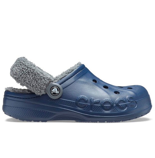 Crocs Baya Lined Fuzz Strap Navy Grey