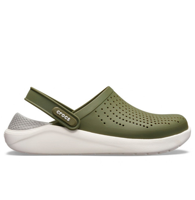 Crocs LiteRide Clog Army Green White