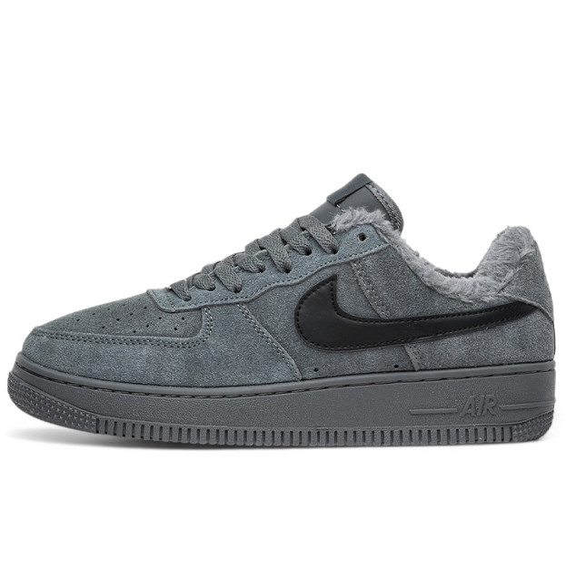 Nike Air Force 1 Low Grey З ХУТРОМ
