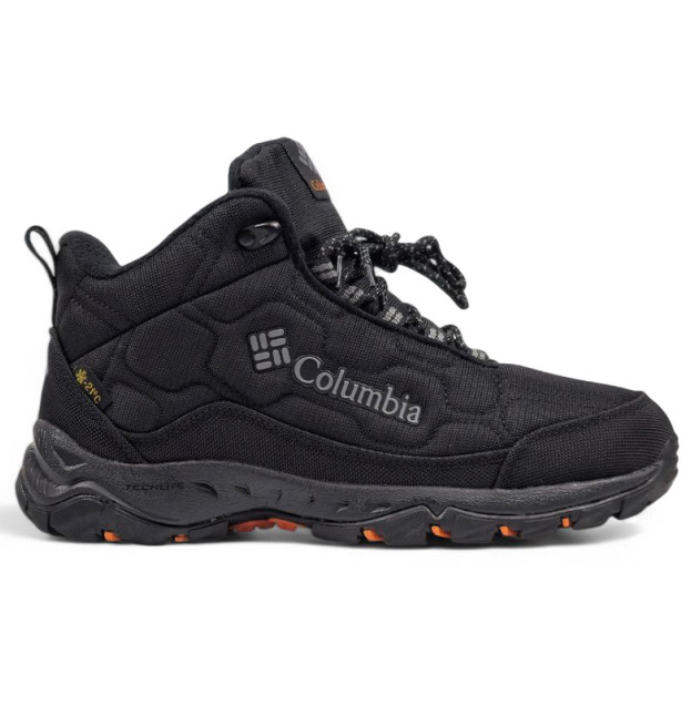 Columbia Waterproof Boots Black Orange З ХУТРОМ