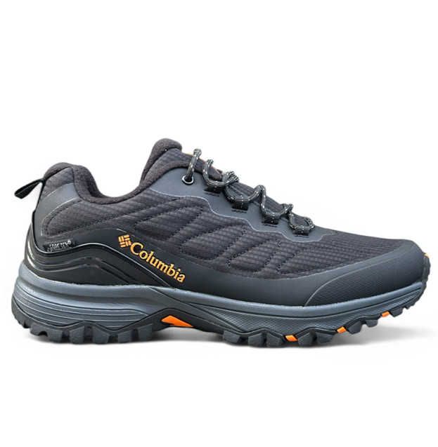 Columbia Gore-Tex Black Grey Orange С ФЛИСОМ