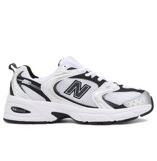 New Balance 530 White Black Silver