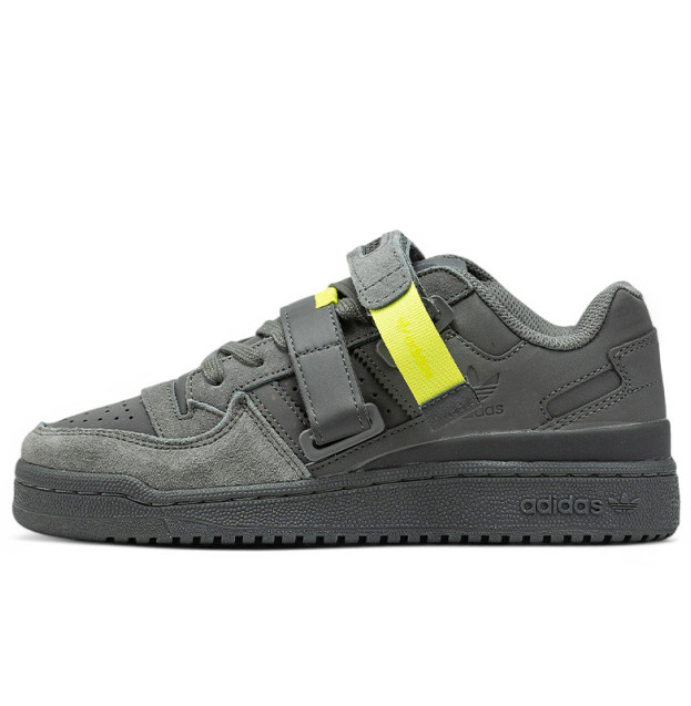 Adidas Forum Dark Grey Neon Yellow