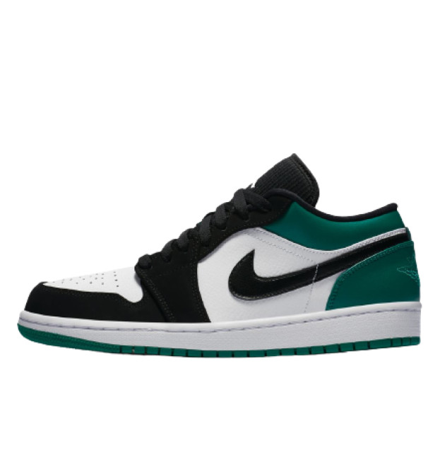 Jordan 1 Low White Black Mystic Green 553558-113