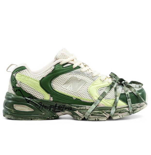 New Balance 530 Custom Beige Green