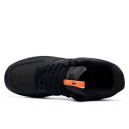 Nike Air Force 1 Low Black Orange З ХУТРОМ