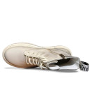 Dr. Martens Jadon Mono White Lacquered Zip