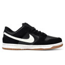Nike SB Dunk Low Black White Gum З ХУТРОМ