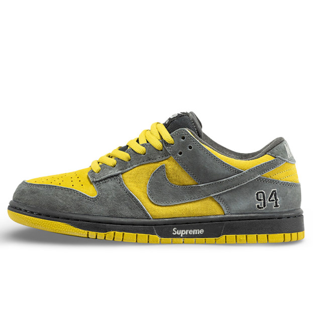 Nike SB Dunk Low x Supreme Grey Yellow