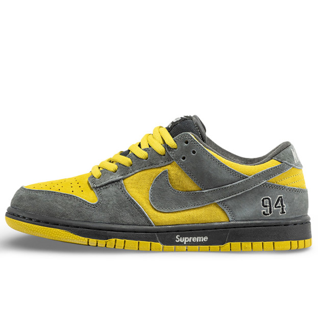 Nike SB Dunk Low x Supreme Grey Yellow