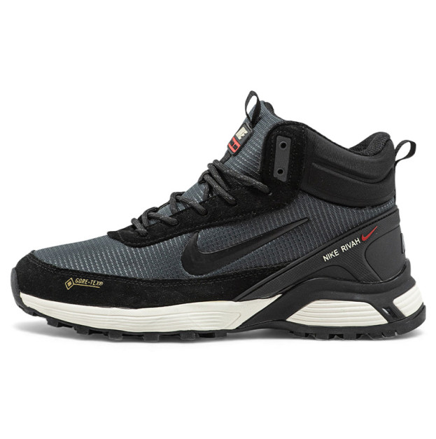 Nike Rivah High Gore-Tex Black Grey З ХУТРОМ