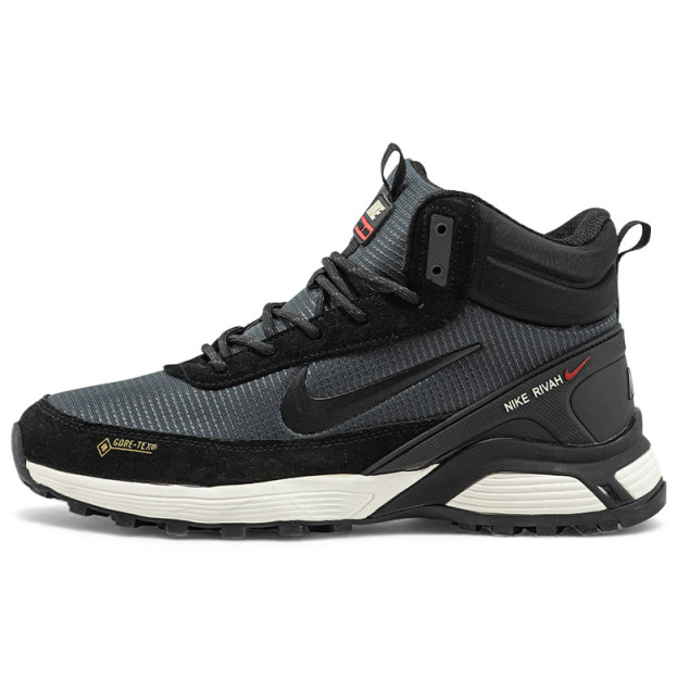 Nike Rivah High Gore-Tex Black Grey З ХУТРОМ