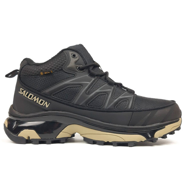 Salomon XT-6 Mid Gore-Tex Black Beige З ХУТРОМ