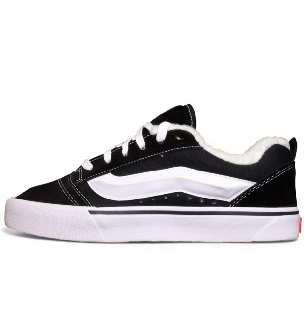 Vans Knu Skool Black White З ХУТРОМ