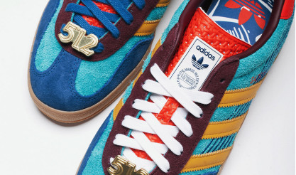 Музика й кеди: Austin’s Kicking It X adidas Gazelle Indoor у блакитних тонах