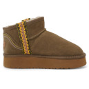 UGG Ultra Mini Classic Braid Platform Boot Brown