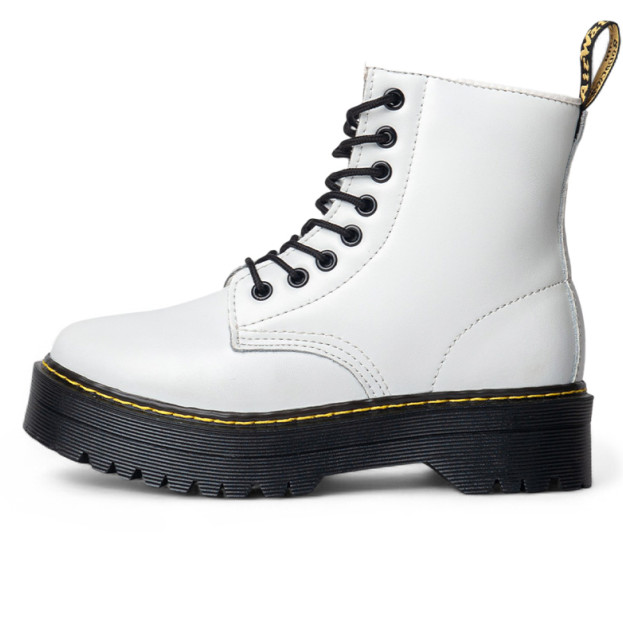 Dr. Martens Jadon WarmWair Platform Boots White С МЕХОМ
